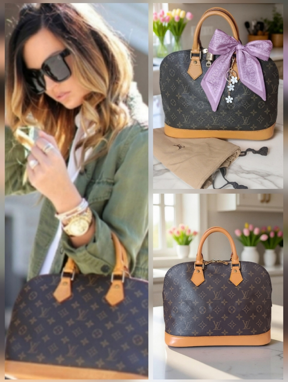 Louis Vuitton Monogram PM Alma Handbag Vintage Brown✨️